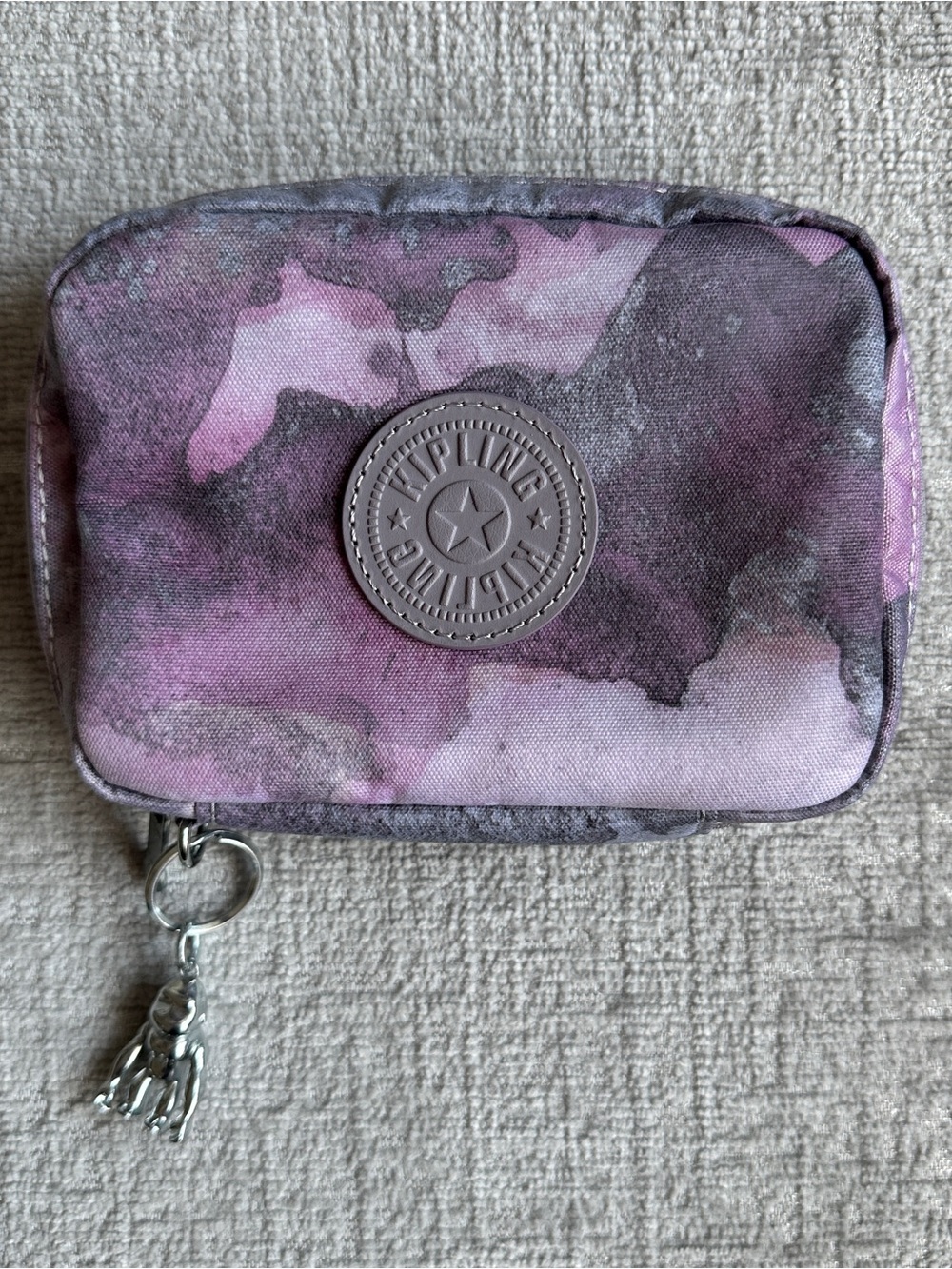Kipling Travel Jewelry Case - Soft sided pink / purple bag